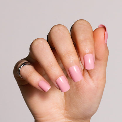 Baby Pink Press on Nails Short,Squoval